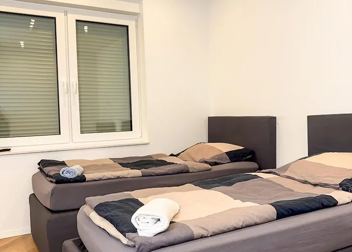 Ruhr Business Mit 5 Einzelbetten Privat Parkplatz 公寓 埃森